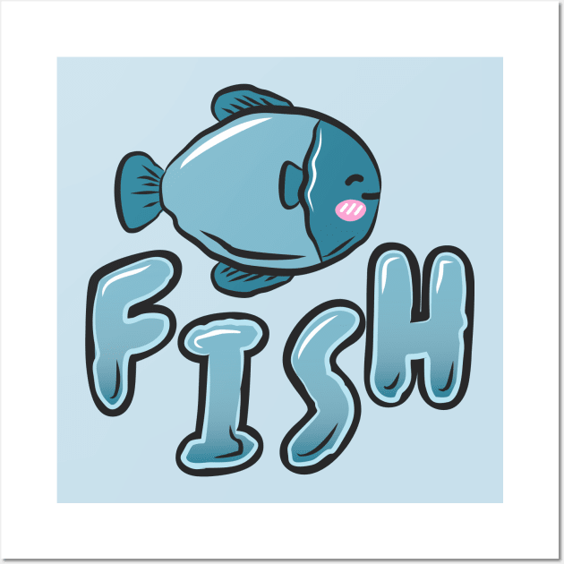 cute fish Wall Art by HartDesain